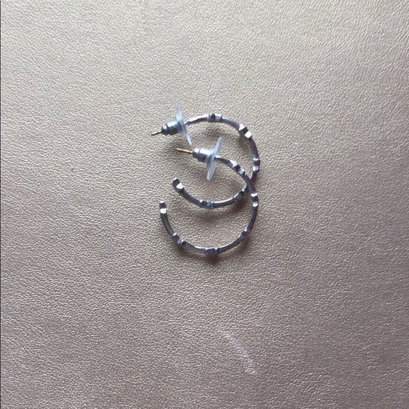 Silver star hoops - Picture 3 of 3